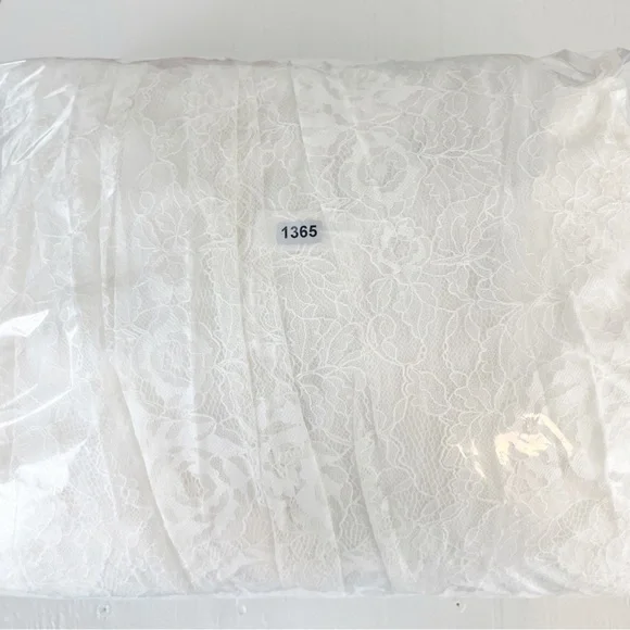 For Love & Lemons Vera Satin Lace Bustier Bridal Gown XS S NWT Crisp White